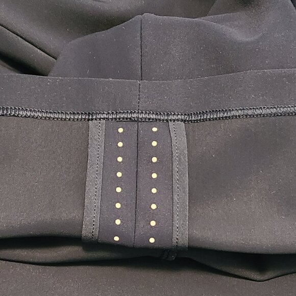 LULULEMON SCUBA-LIKE STRETCH FLAT FRONT TROUSER PANTS BACK YOKE REFLECTIVE HEM S - Picture 7 of 8